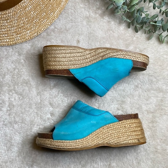 Vintage London Underground espadrille platform wedge - Picture 6 of 6